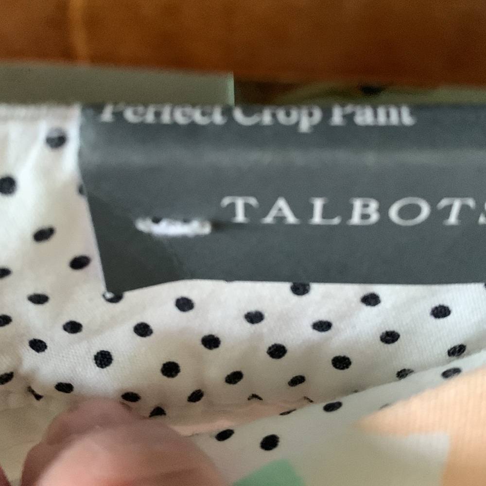 Talbots sz 8 Perfect Crop Pant Colorful NWT - Picture 5 of 10